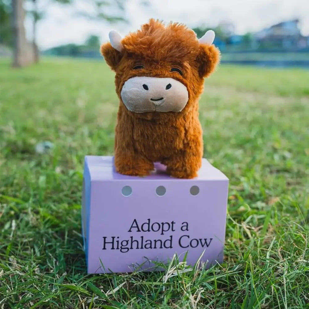 MooHug Highland Cow Plush Toy