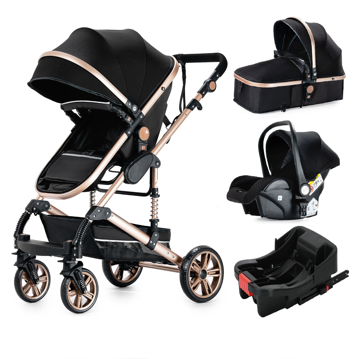 BabyVoyage: 3-in-1 Travel Stroller Set