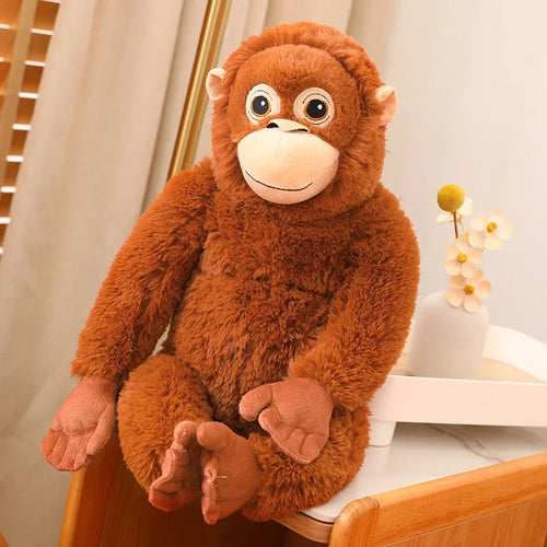 66cm Giant Gorilla Plush Toy – Soft Stuffed Monkey & Chimpanzee Animal Plush Doll for Kids, Gifts & Room Décor