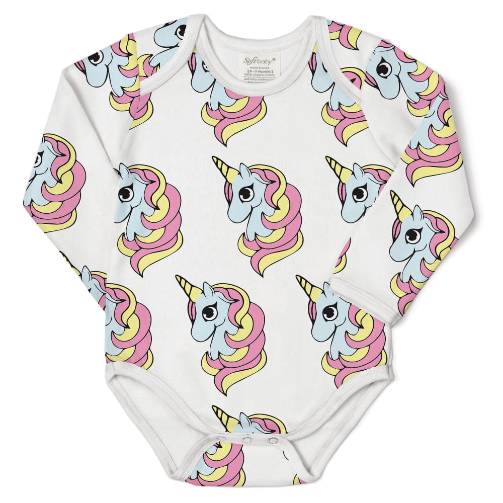 The Unicorn of Powdermint Path - Long Sleeves Onesie - 100% Organic - The Little Big Store
