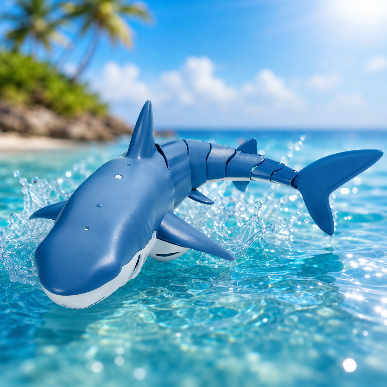 Remote Control Shark Toy Boat | USB Rechargeable RC Water Racing Shark