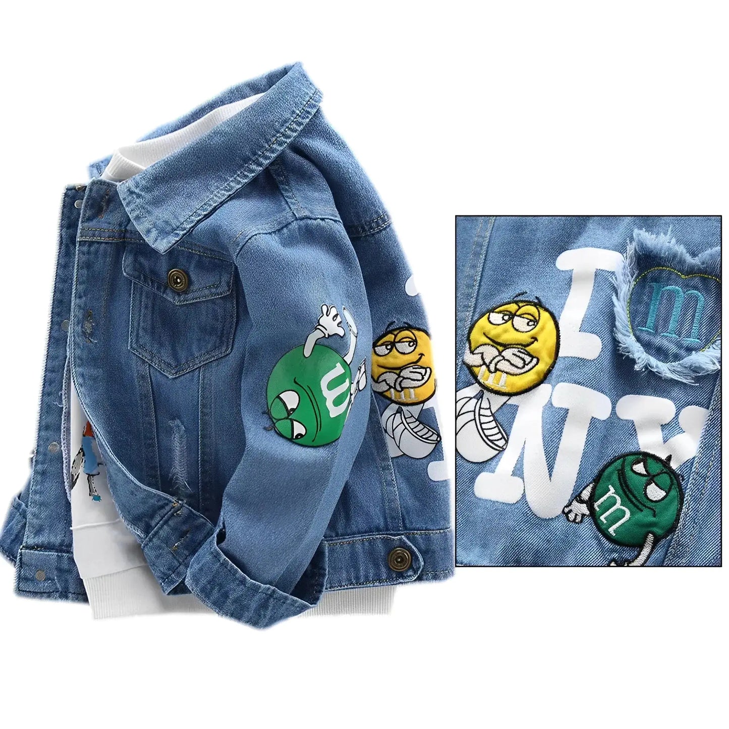"MM" Jeans Jacket from Kinder Streetwear - The Little Big Store