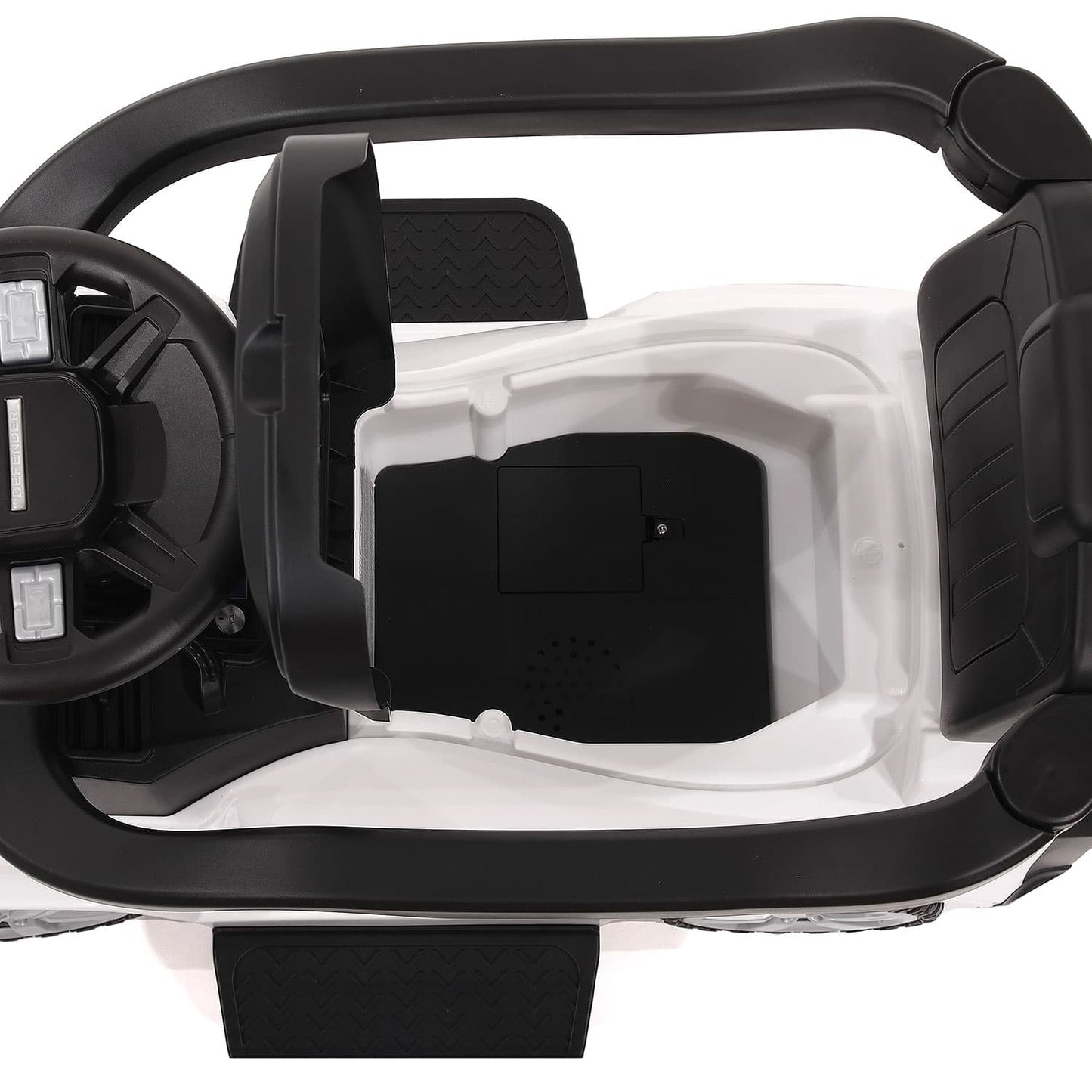 Land Rover Defender Kids Ride on Push Car with Sunshade Canopy | White - The Little Big Store