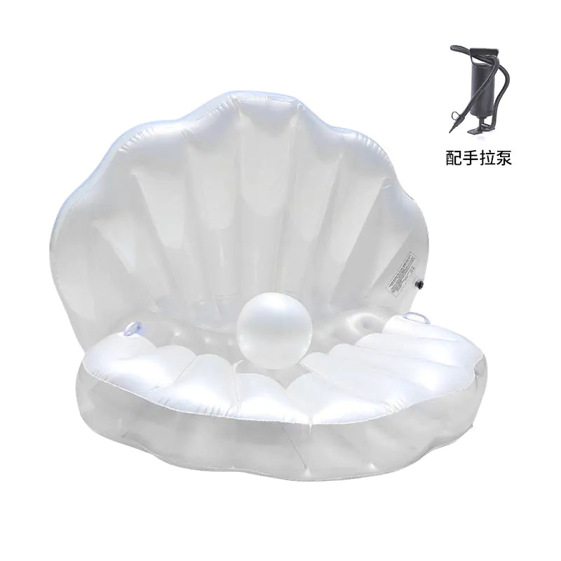 🐚PearlFloat™ Luxe Shell Inflatable – Swim Like a Mermaid!🌊💖