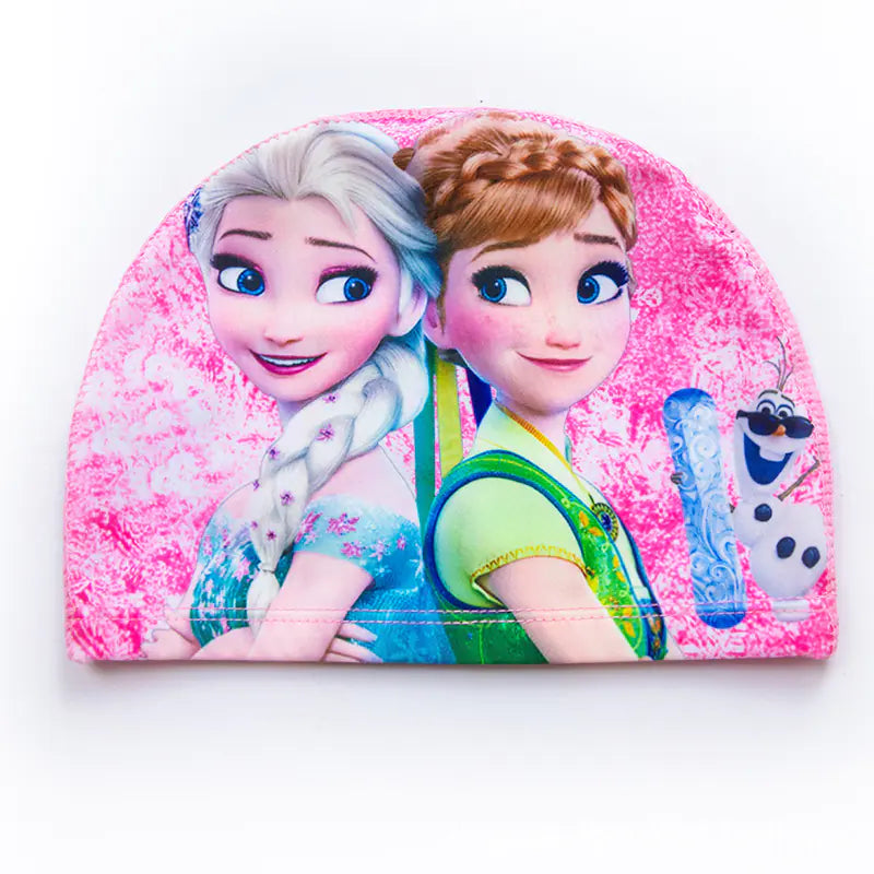 "🐬 AquaBuddies™ Swim Cap – 🧒💦 Comfy Fit for Short & Long Hair | Cute Cartoon Fun! 🎨 "