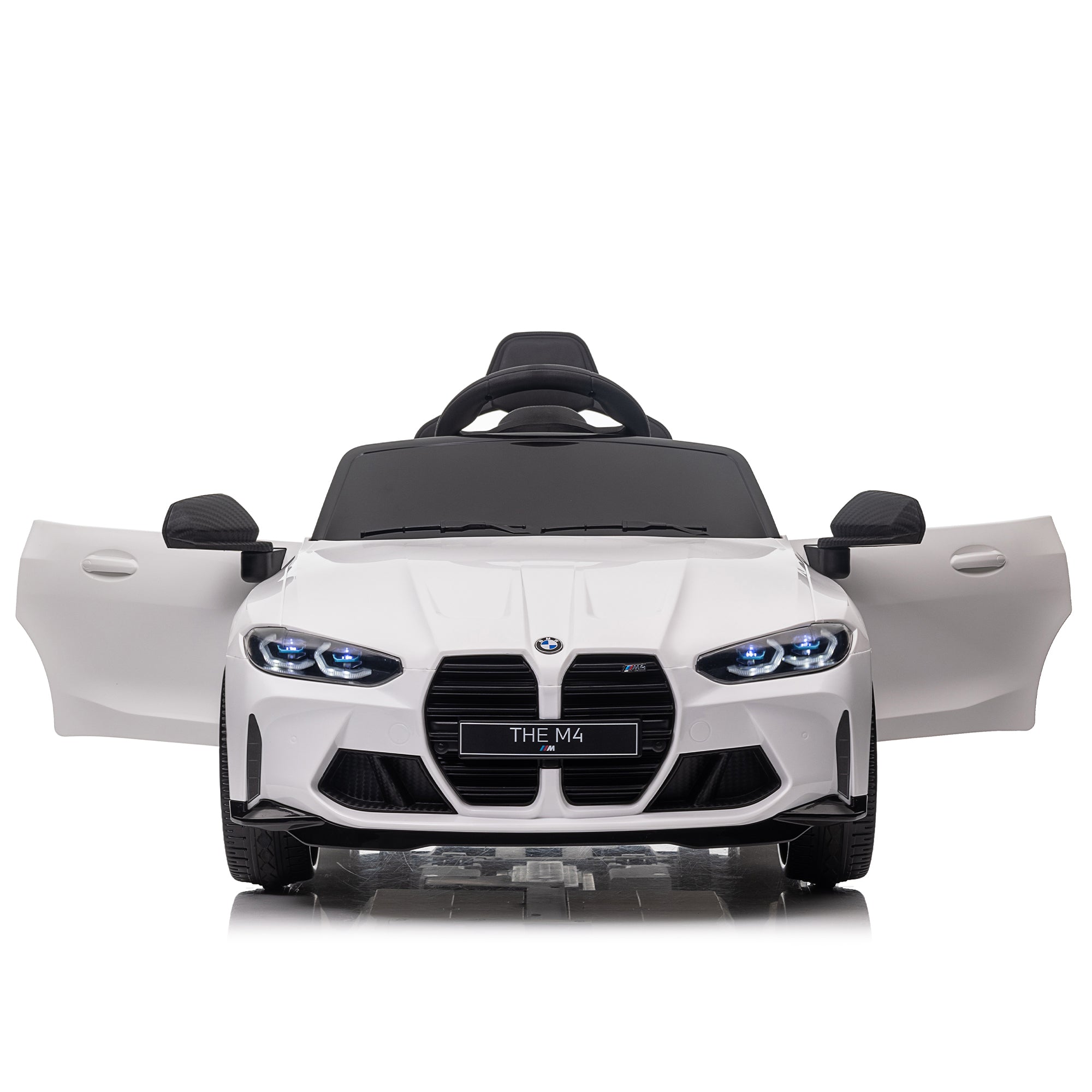 BMW M4 12V Kids Electric Ride-On Car with LED & Music