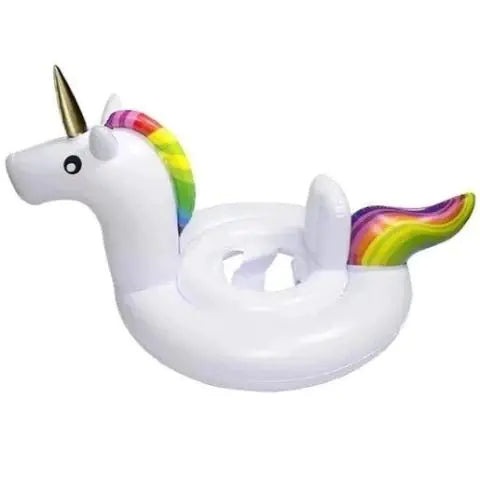 🦢🦄 FloatieFantasy™ Duo – Inflatable Swan & Unicorn Swim Rings for Kids 🌈💦