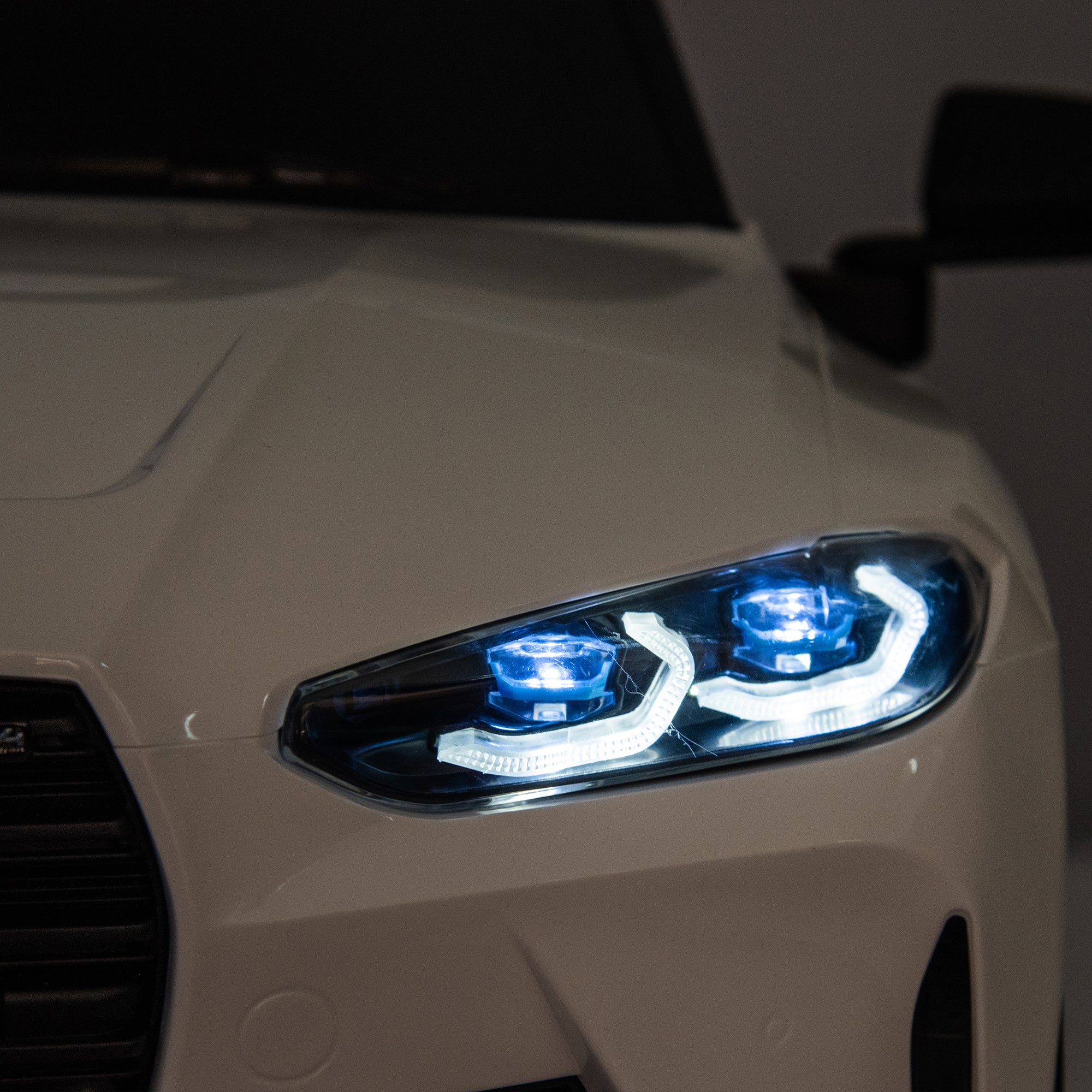 BMW M4 12V Kids Electric Ride-On Car with LED & Music