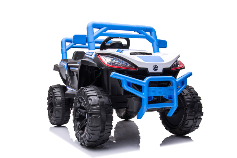 12V 4-Motor Kids Electric Ride-On Car with Parent Remote, Swing Mode & LED Lights