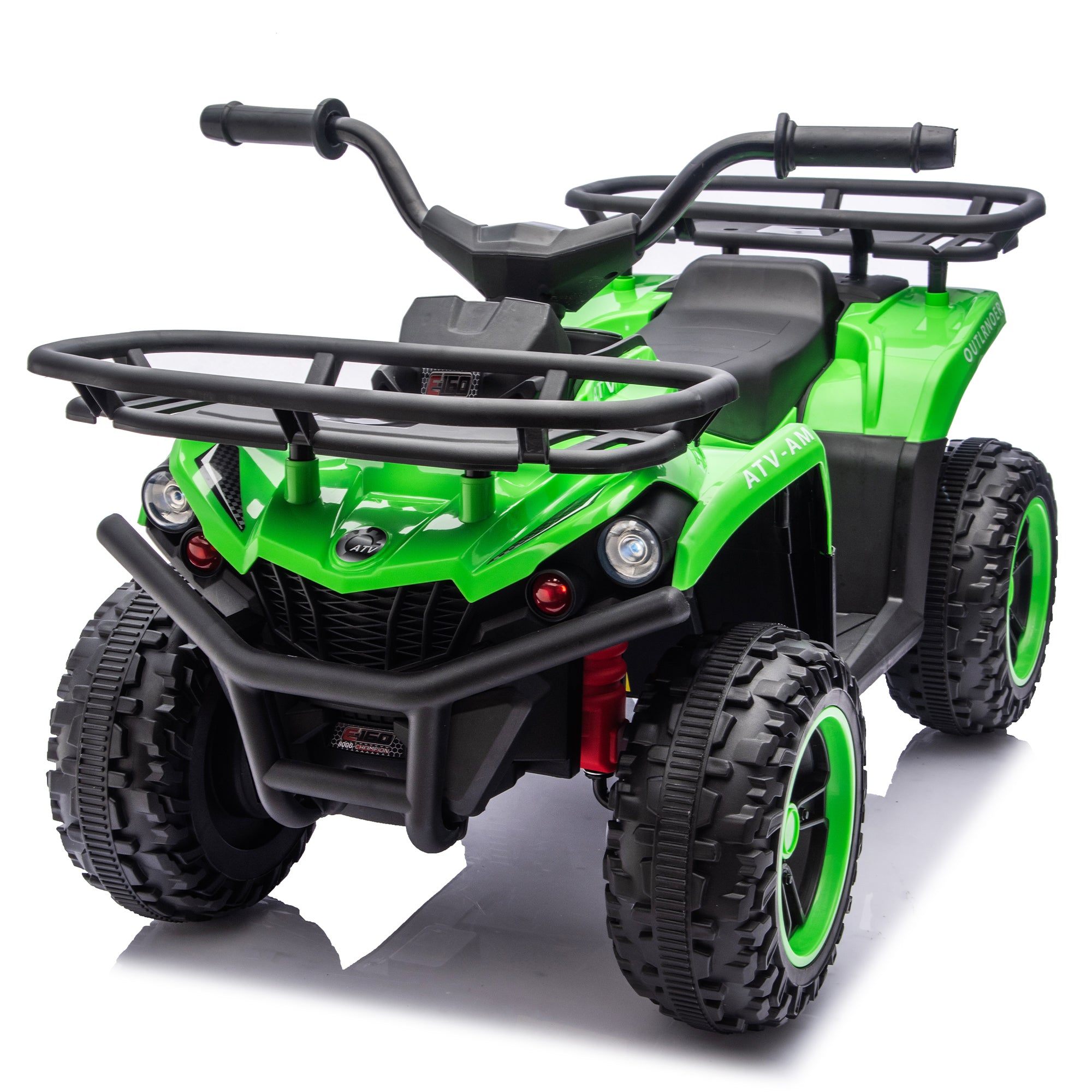 24V Kids Ride-On ATV – Dual 80W Motors, Bluetooth, LED Lights & Storage (Ages 3–5)