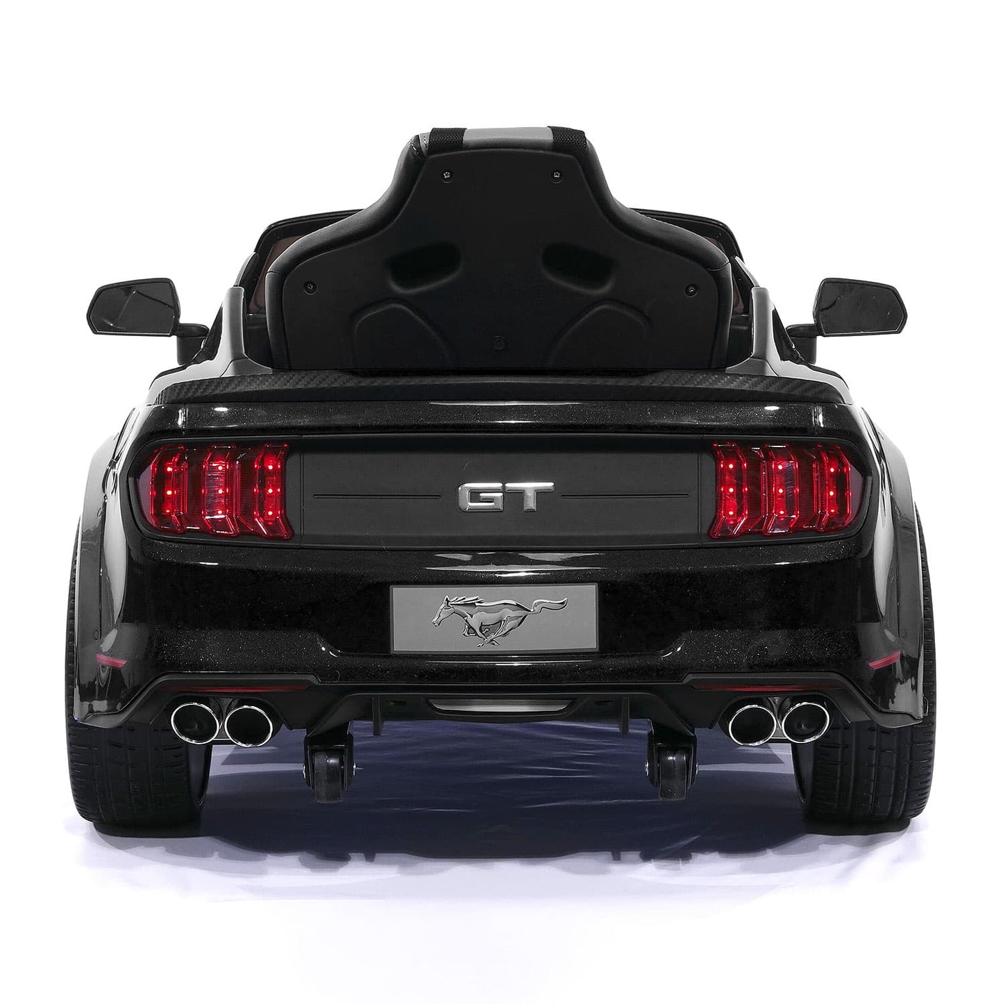 Ford Mustang GT Custom Edition 24V Kids Ride-On Car with R/C Parental Remote | Black - The Little Big Store
