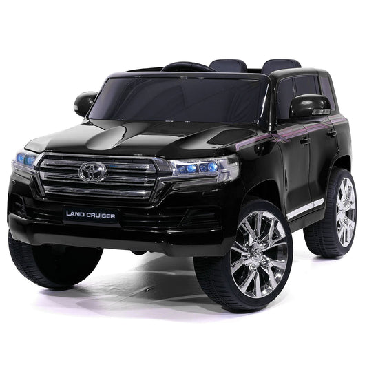 Toyota Land Cruiser 12V Kids Ride-On Car with R/C Parental Remote | Black - The Little Big Store