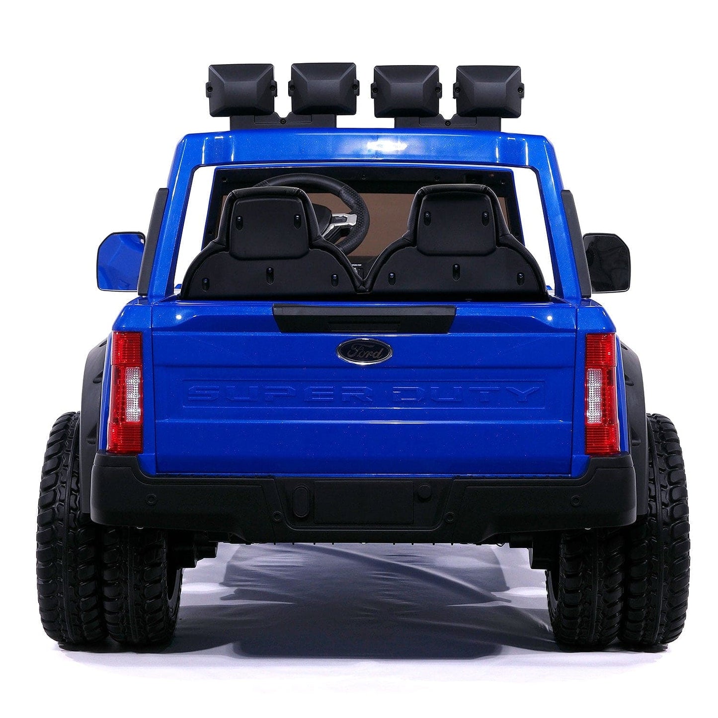 Ford F450 Custom Edition 24V Kids Ride-On Car Truck with R/C Parental Remote | Blue - The Little Big Store