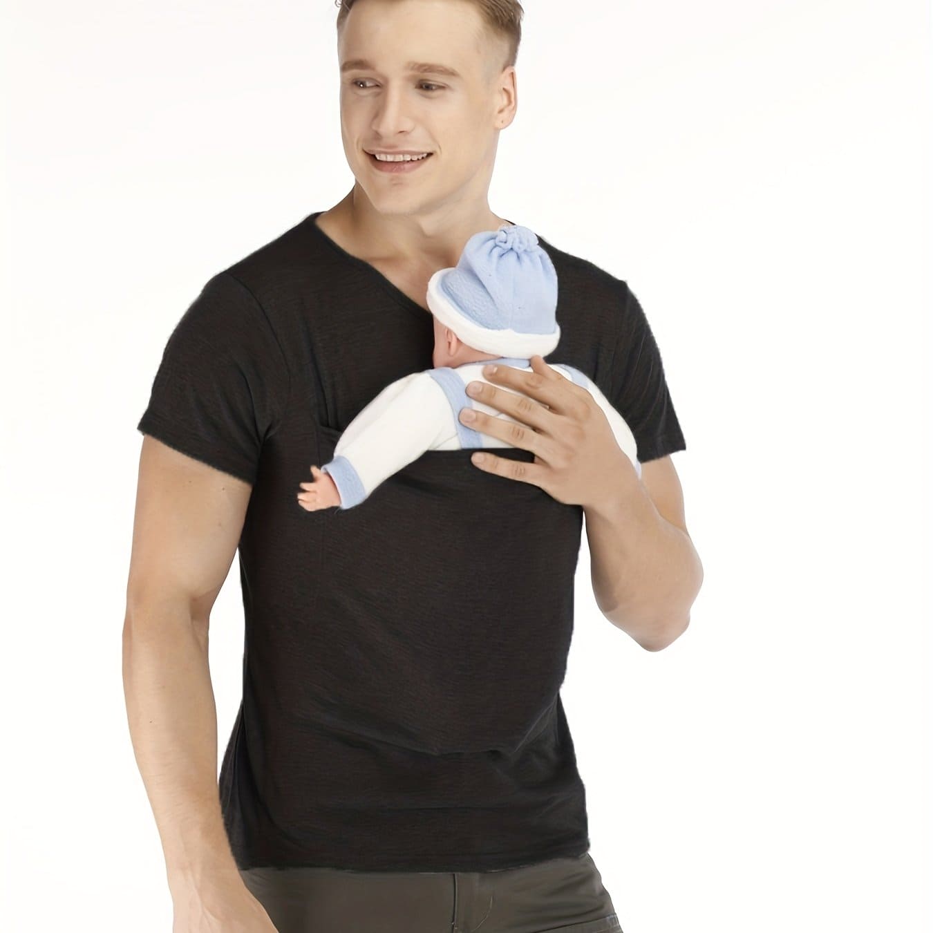 Papa Pouch Tee: Carry Close, Bond Closer - The Little Big Store