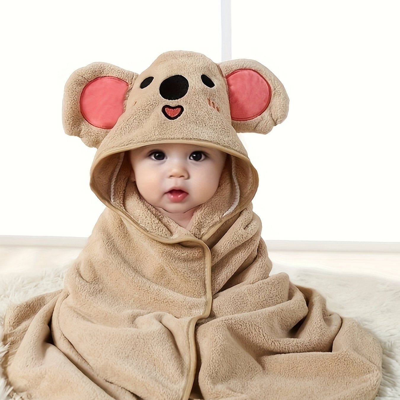 BathTime Buddy: SnugSplash Infant Hooded Bathrobe & Towel - The Little Big Store