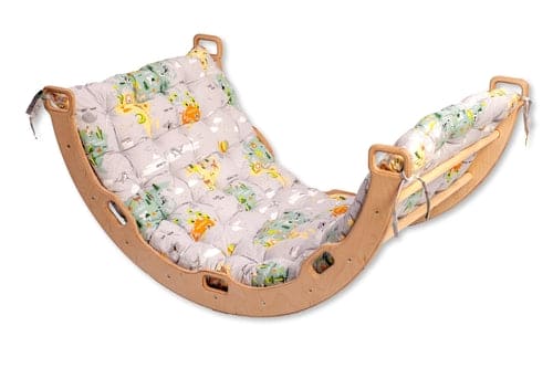 Large Montessori Climbing Arch/Rocker with Pillow Set - The Little Big Store