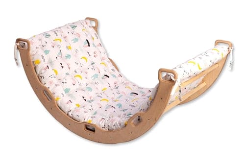 Large Montessori Climbing Arch/Rocker with Pillow Set - The Little Big Store