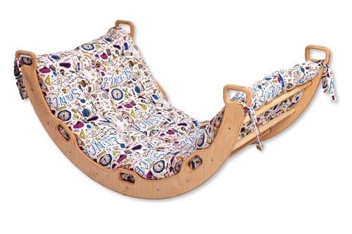 Large Montessori Climbing Arch/Rocker with Pillow Set - The Little Big Store