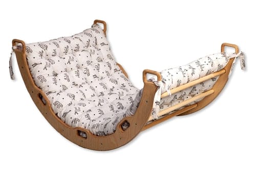 Large Montessori Climbing Arch/Rocker with Pillow Set - The Little Big Store
