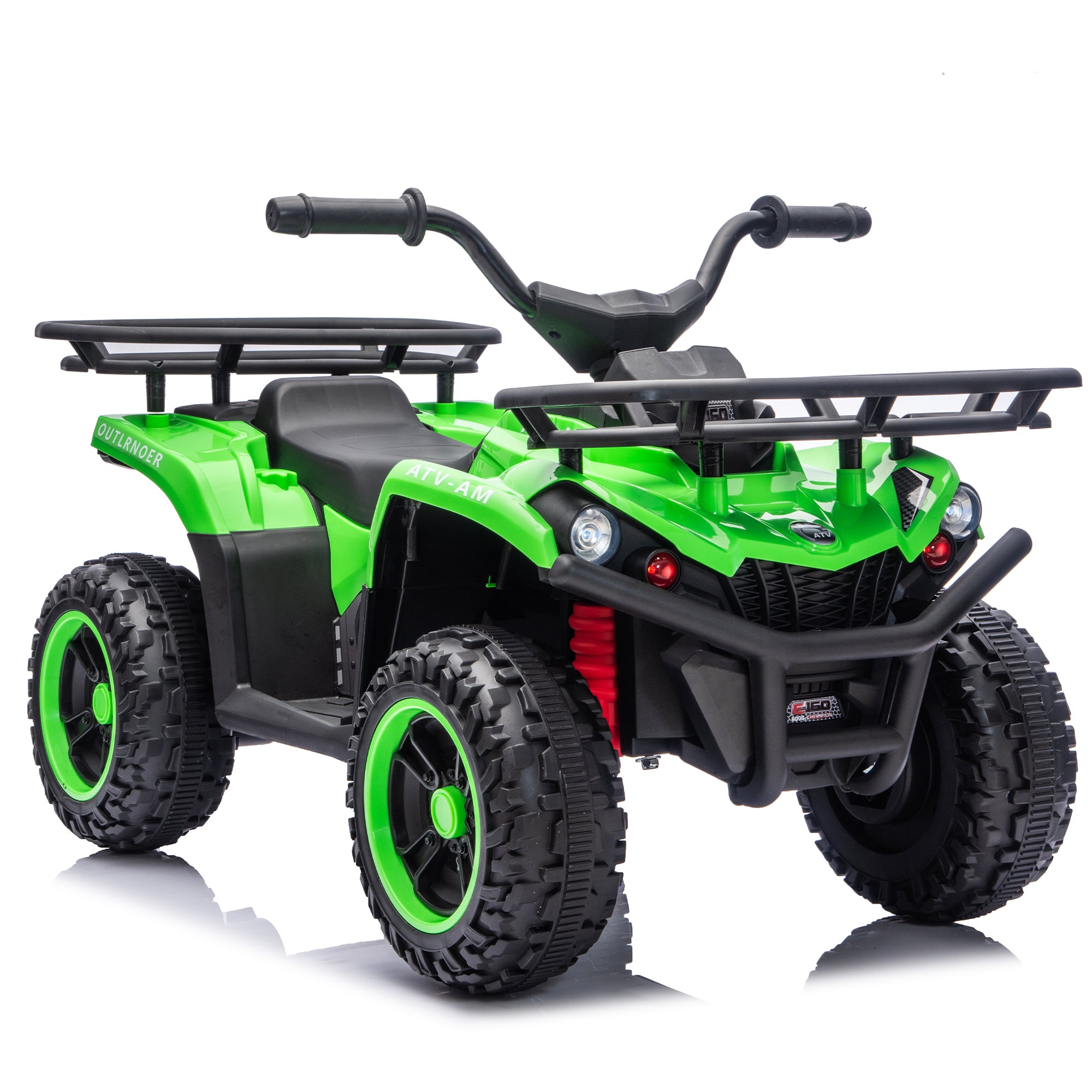 24V Kids Ride-On ATV – Dual 80W Motors, Bluetooth, LED Lights & Storage (Ages 3–5)