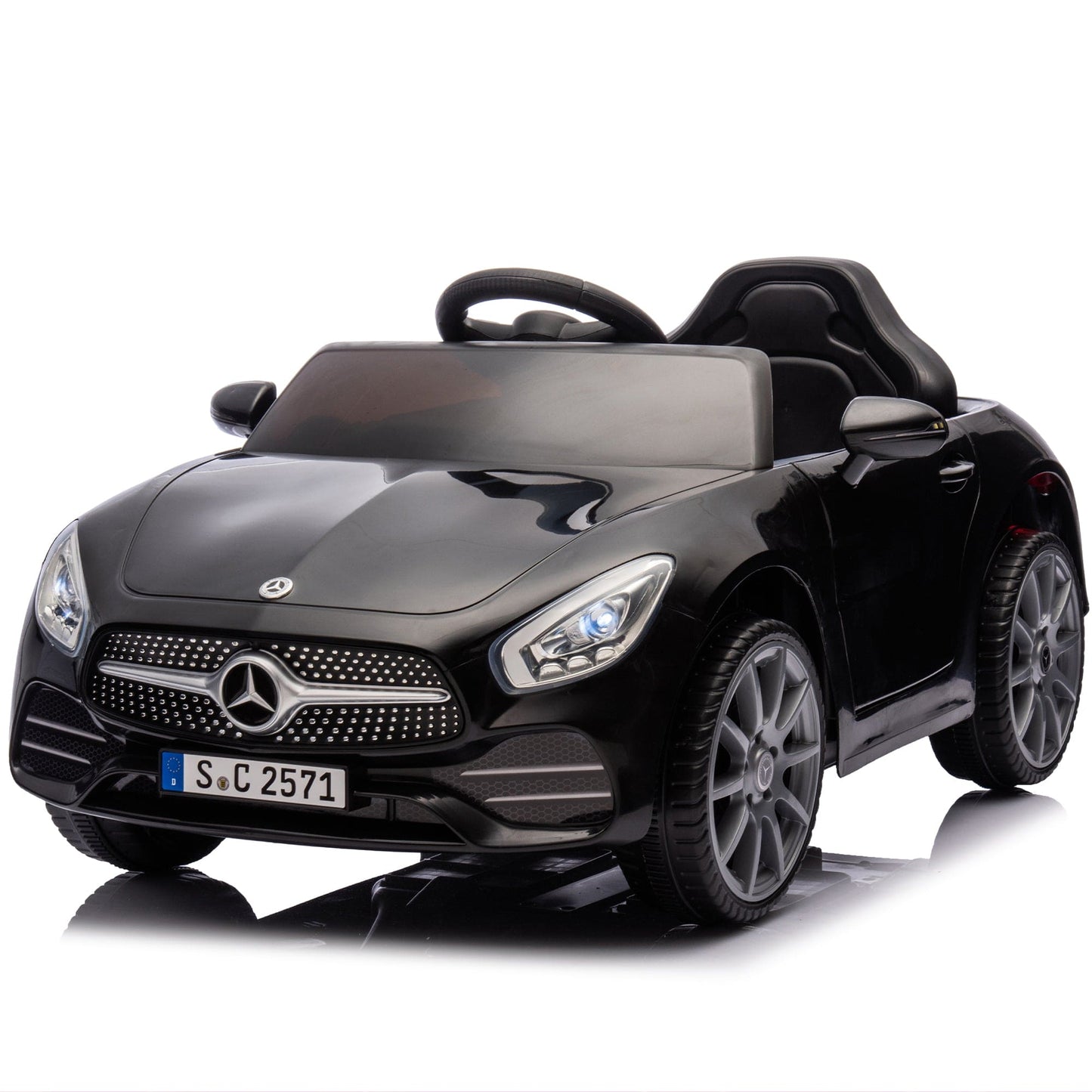Licensed Mercedes-Benz CLS 350,12V Kids Ride On Toy Car w/Parents Control,2wd,Four-wheel suspension,Music,Bluetooth,LED Light,USB,Power display,Volume adjustment,Speeds 1.24-3.11MPH for Kids Aged 2-4. - The Little Big Store