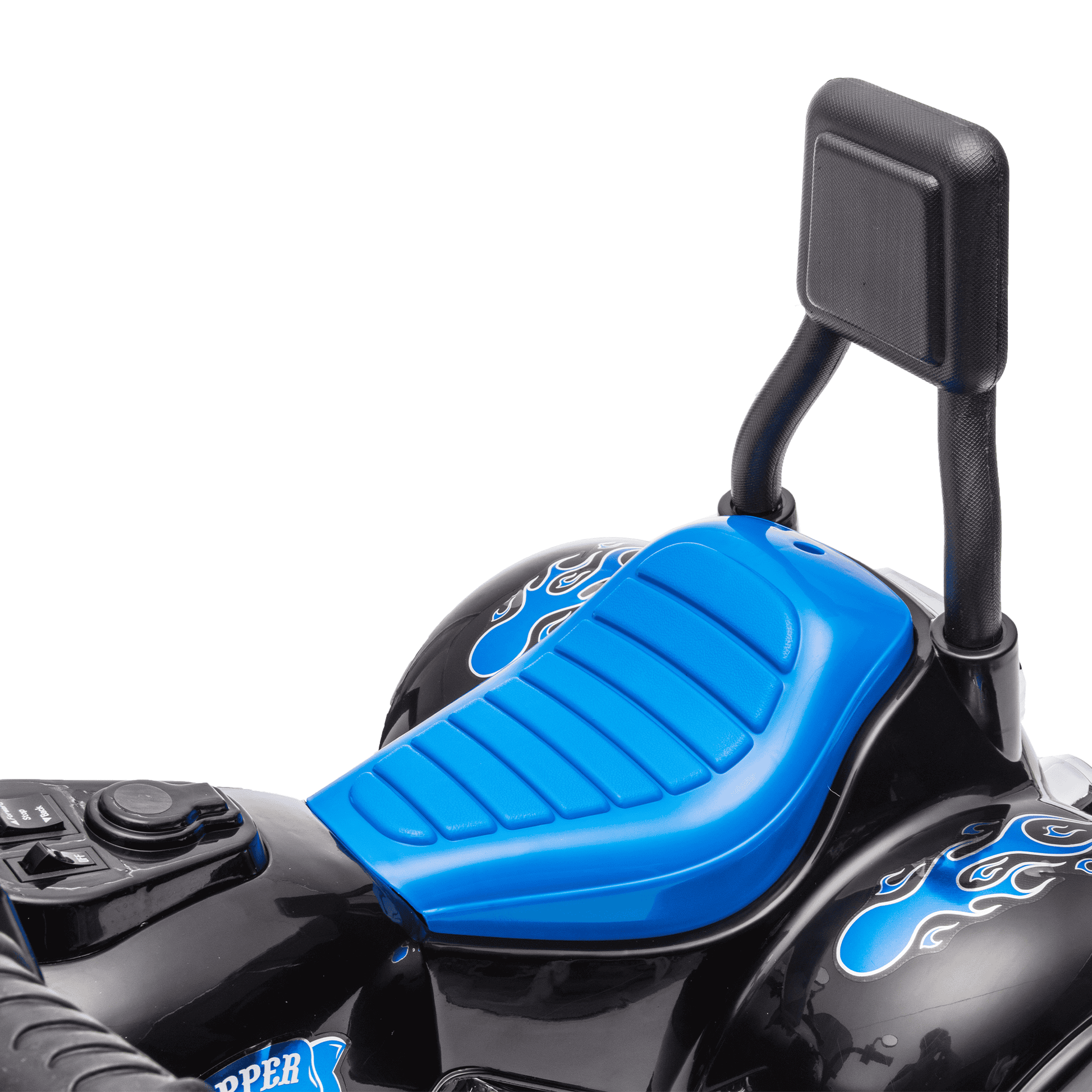 Kids Ride On Motorcycle Toy, 3-Wheel Chopper Motorbike with LED Colorful Headlights Horn, Blue 6V Battery Powered Riding on Electric Harley Motorcycle for Boys Girls - The Little Big Store