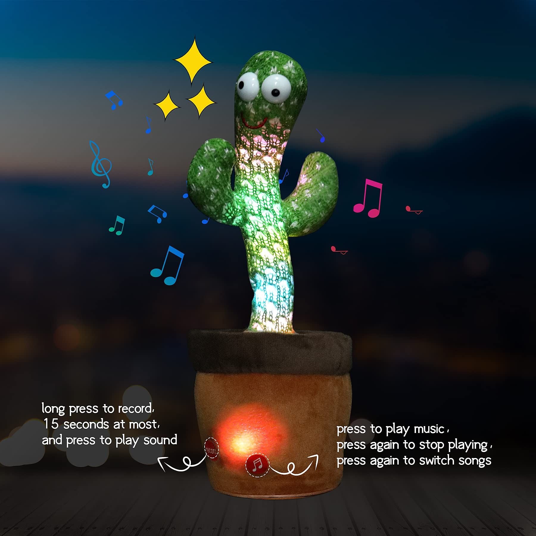TheLittleBigStore TalkiCactus™ Dancing & Talking Toy