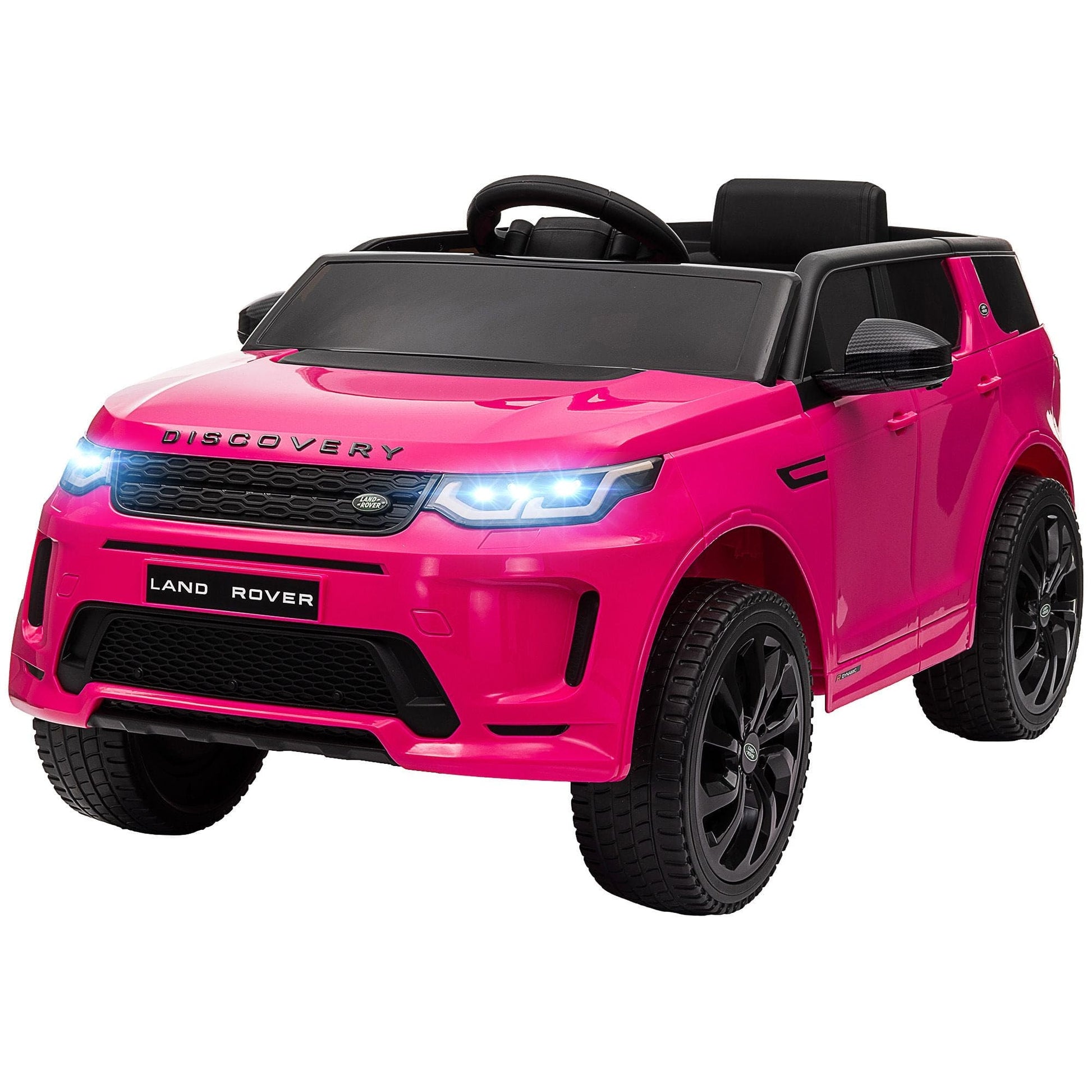 Land Rover Discovery Sport Licensed 12V Kids Ride on Car, Battery Powered Kids Electric Car with Remote Control, Soft Start, LED Lights, Music Horn, 3 Speeds, Pink - The Little Big Store