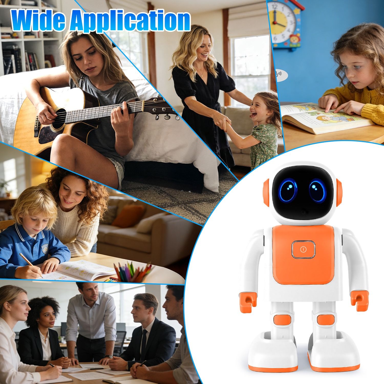 Fun Learning AI Dancing Robot Toy - Wireless Music & Interactive Voice Assistant for Creative Play
