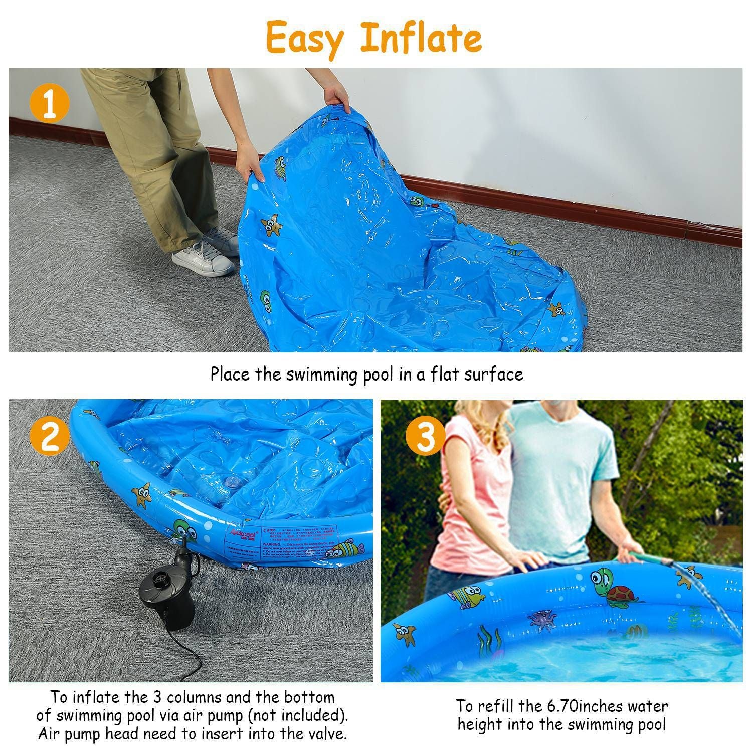💦 AquaNest™ Mini Pool – Splash & Play Backyard Fun for Kids! 🐬