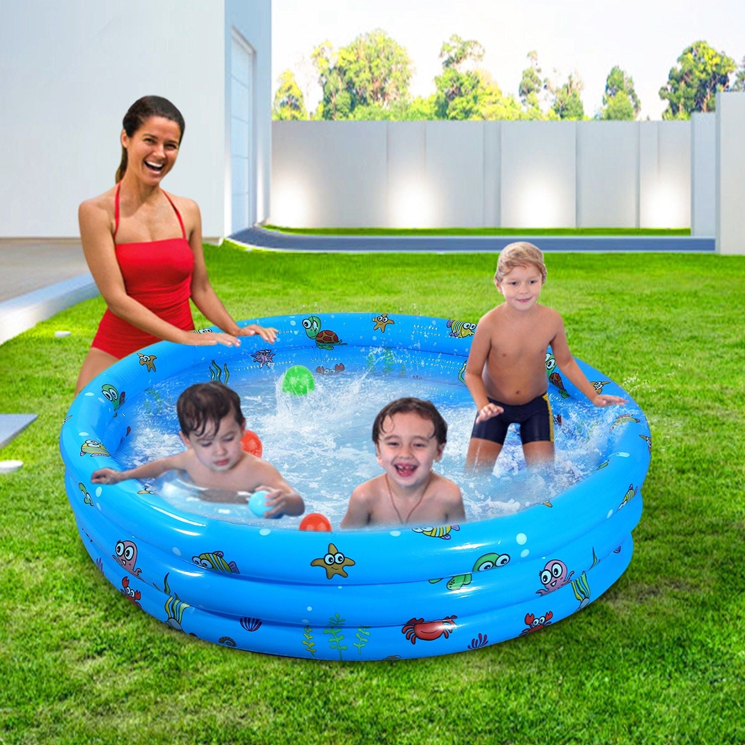 💦 AquaNest™ Mini Pool – Splash & Play Backyard Fun for Kids! 🐬