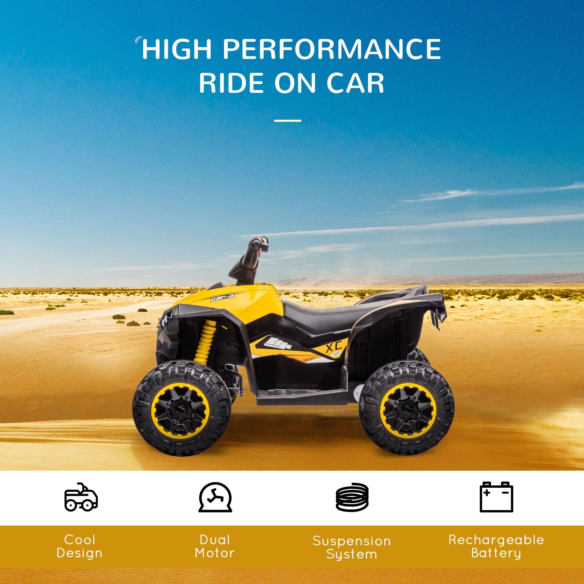 12V Kids Electric ATV Ride-On Quad