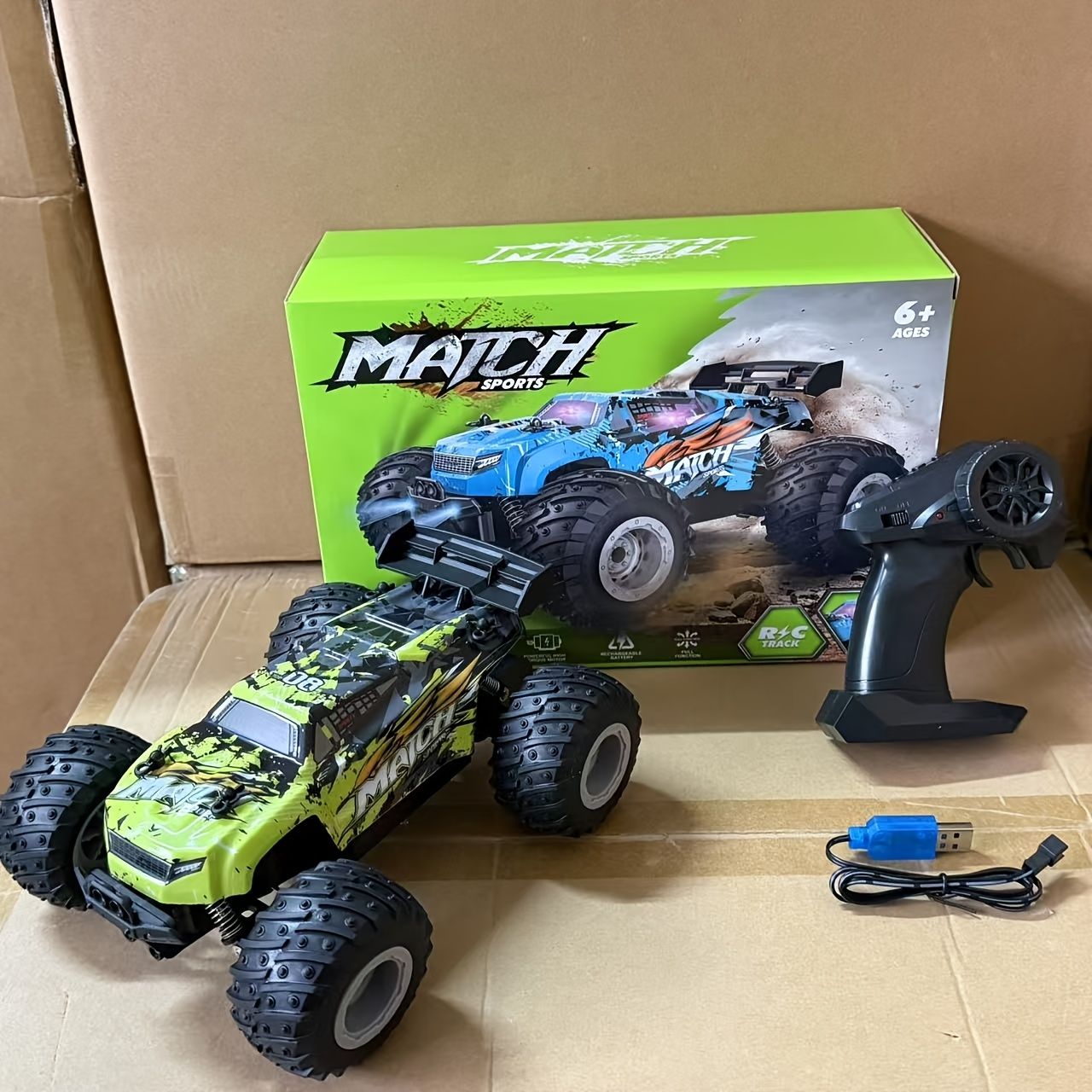 Fun Remote Control Toy Car with LED Lights - Great for Indoor and Outdoor Play - Ages 6+