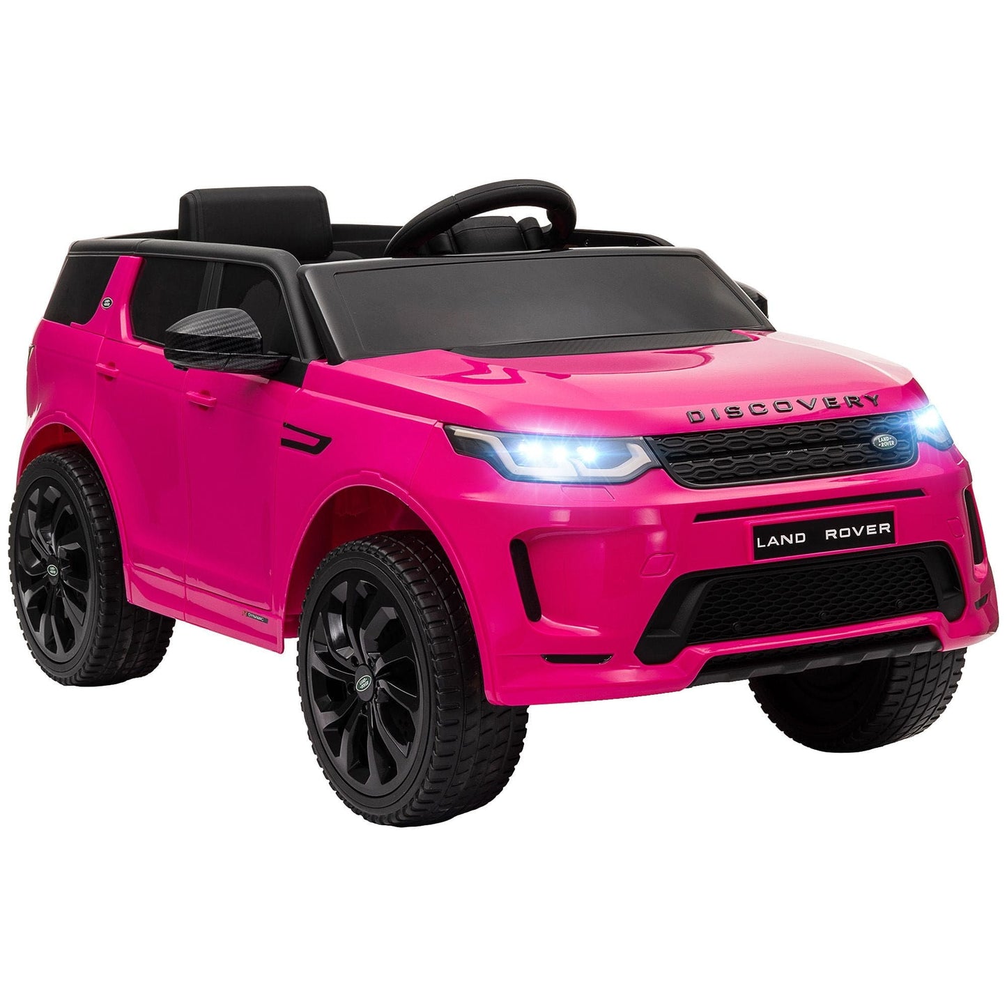 Land Rover Discovery Sport Licensed 12V Kids Ride on Car, Battery Powered Kids Electric Car with Remote Control, Soft Start, LED Lights, Music Horn, 3 Speeds, Pink - The Little Big Store