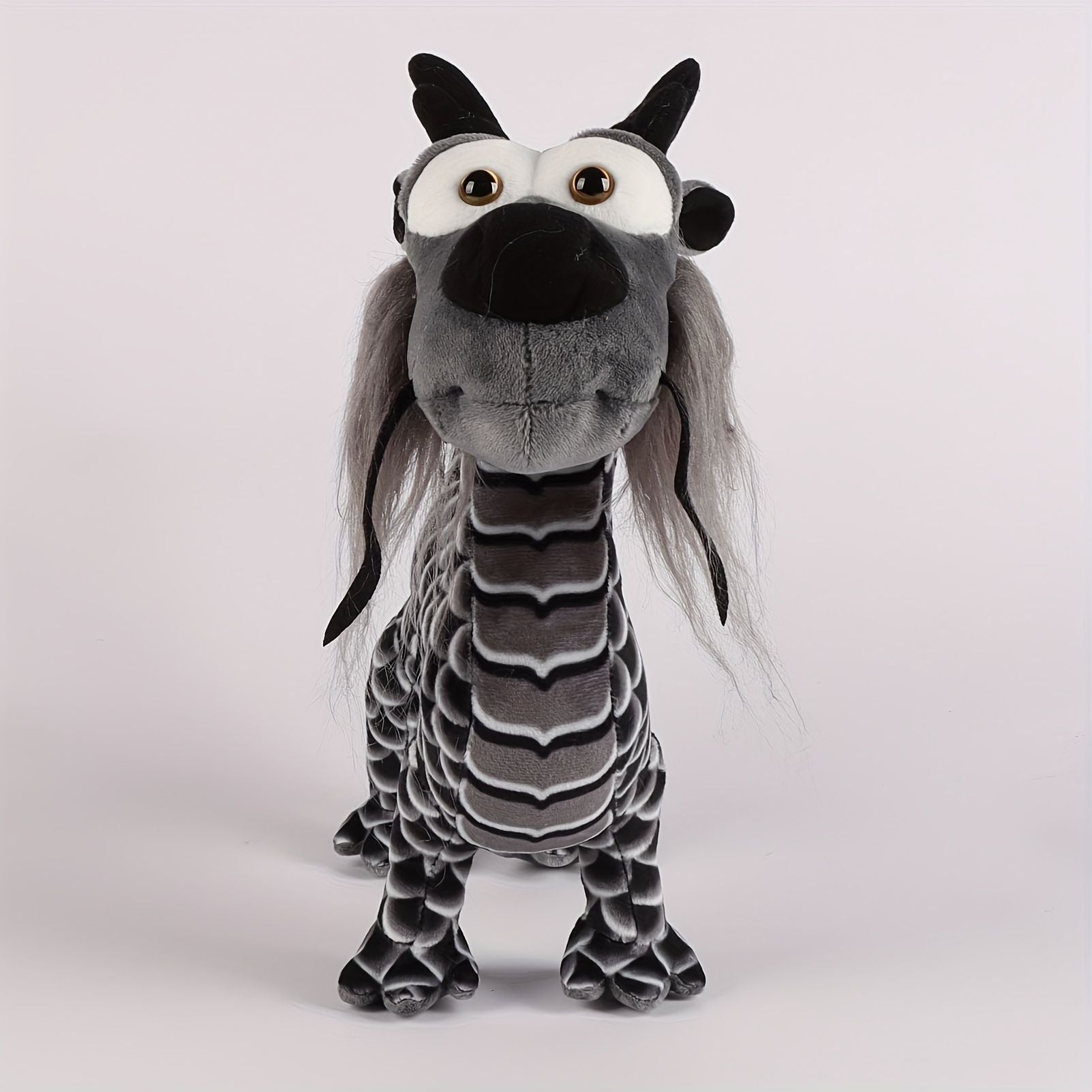 Charming Black Dragon Plush Doll - 14.17in Chinese Style Toy for Boys - Soft and Cuddly Gift Option