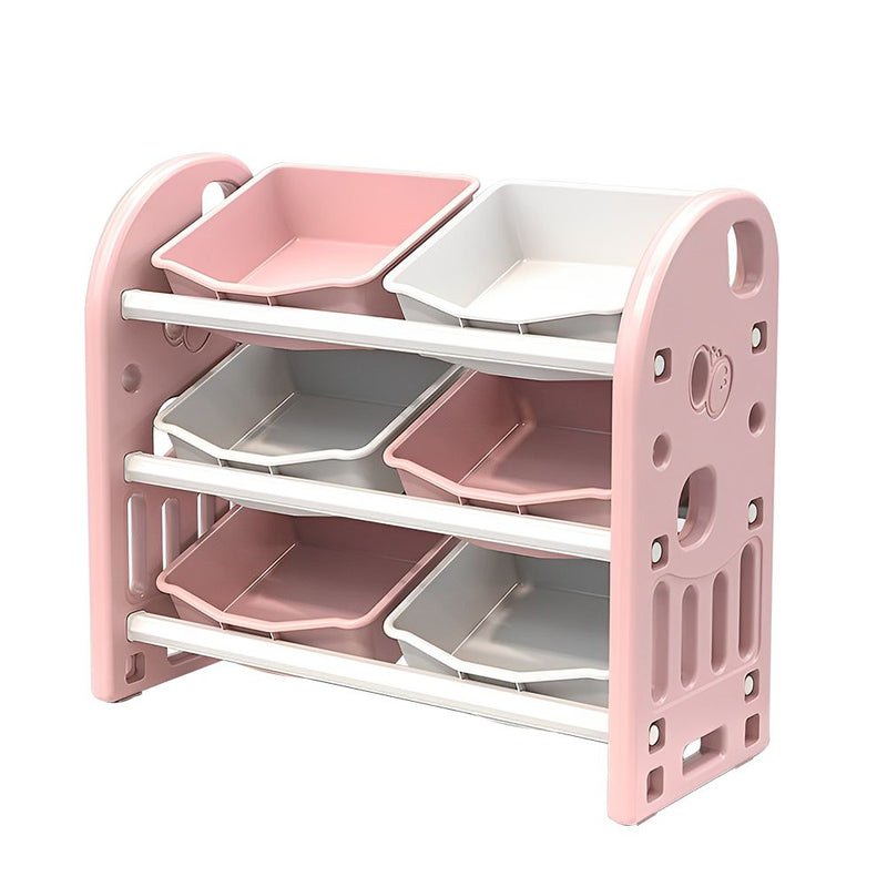 Kids Toy Storage Organizer with 6 Bins | HDPE Toy Storage Cabinet for Playroom & Bedroom