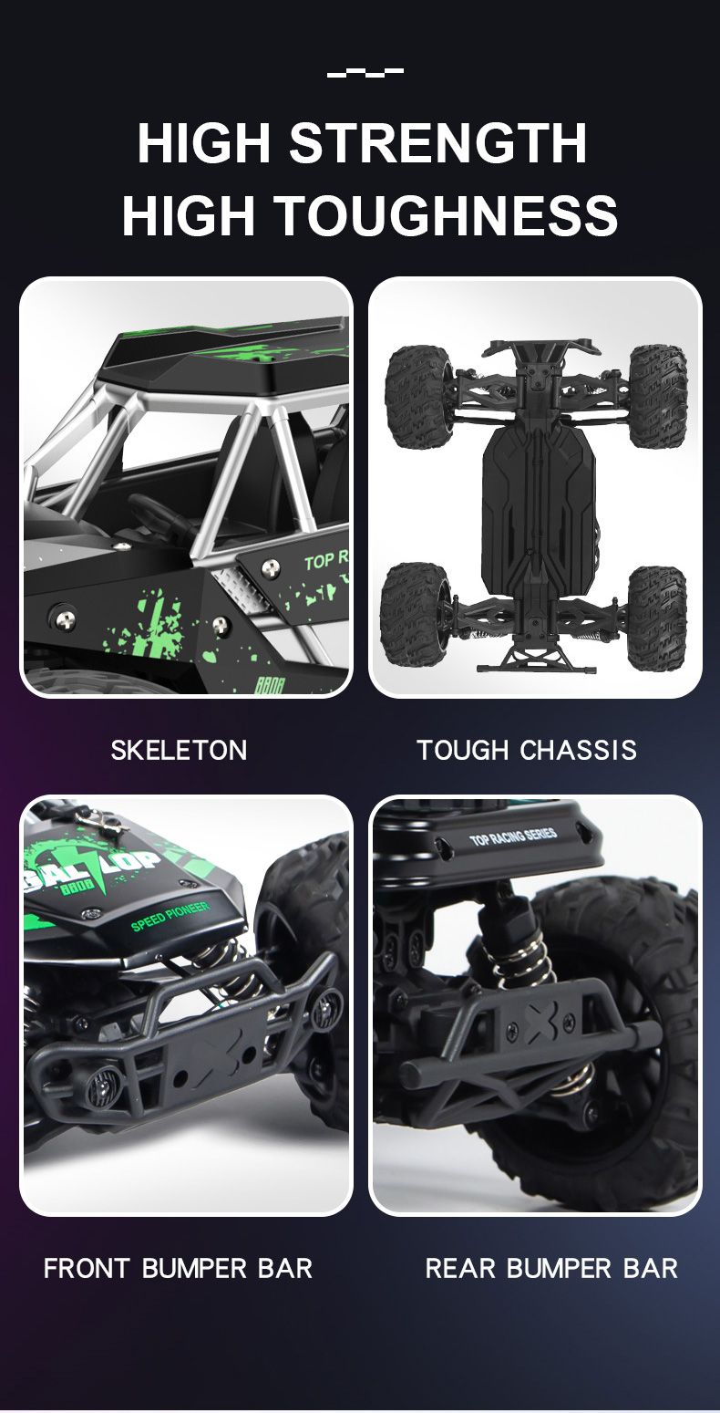 Kids 4WD RC Car Offroad Buggy, 35KM/H High-Speed Drift