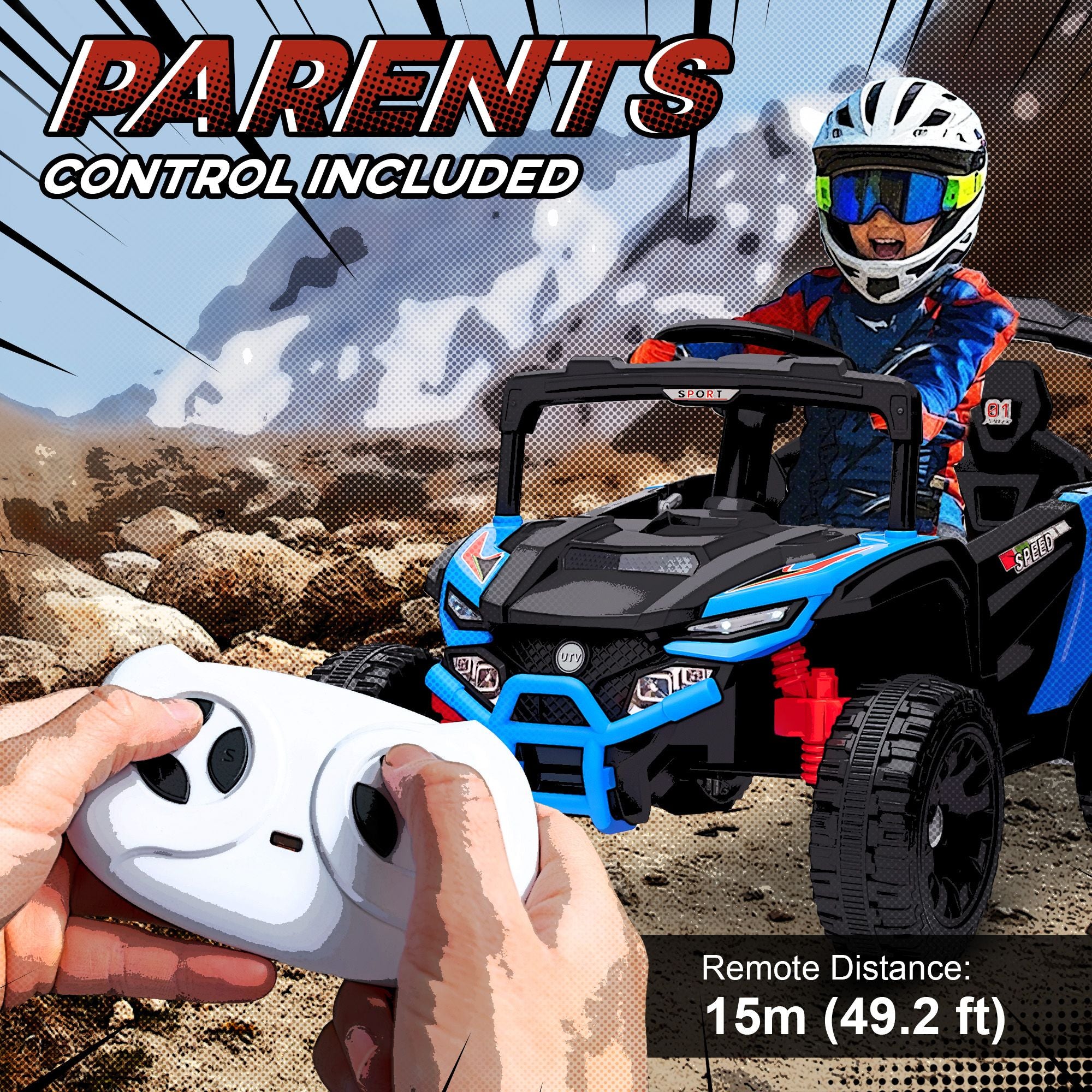 TheLittleBigStore TrailBlazer™ 12V Kids Ride-On Truck