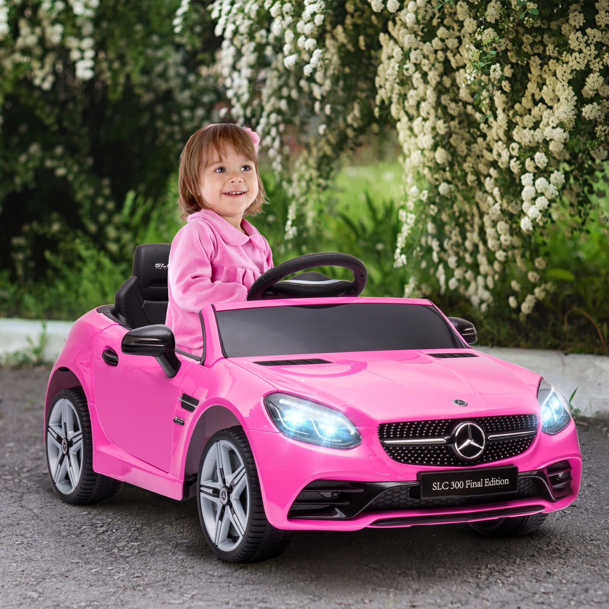 MiniBenz SLC 300 Kids 6V Ride-On Car – Pink w/ Remote