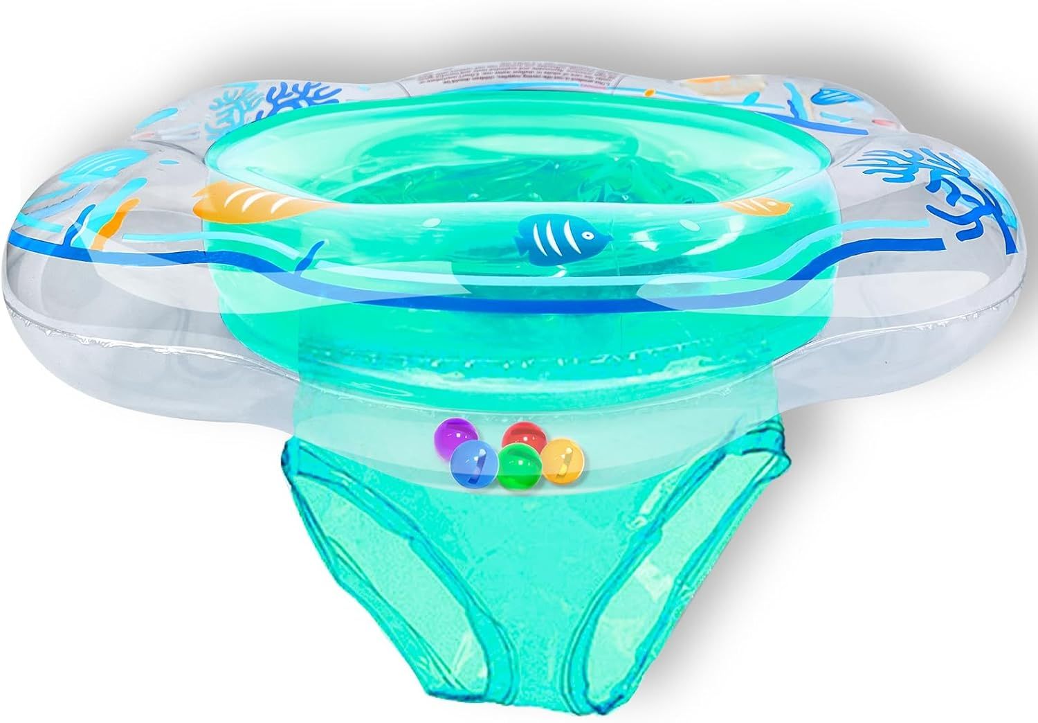 SplashGuard™ Baby Pool Float – Double Airbag Safety Seat Swim Ring for Infants & Toddlers 6-12 Months