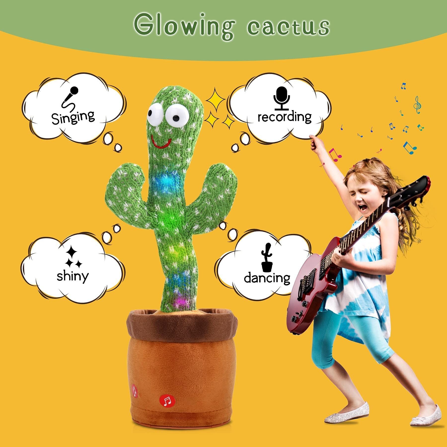 TheLittleBigStore TalkiCactus™ Dancing & Talking Toy