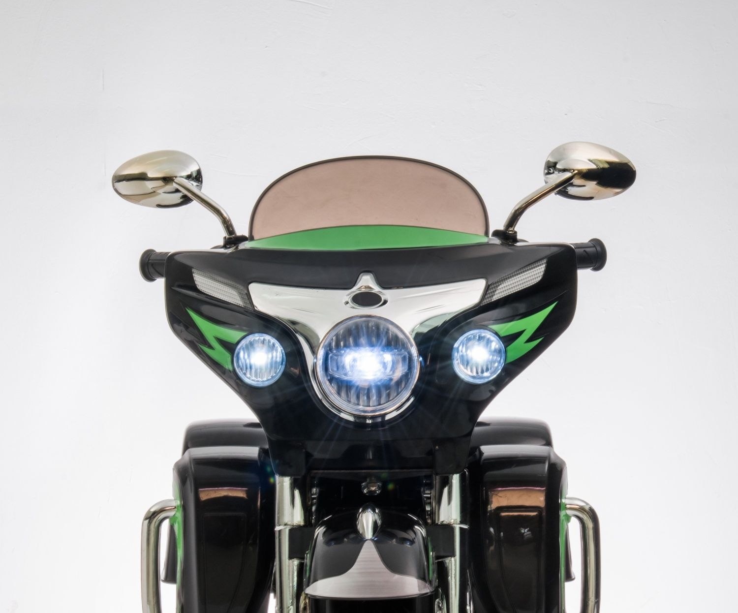 12V Dual-Seat Kids Electric Motorcycle with Storage Box