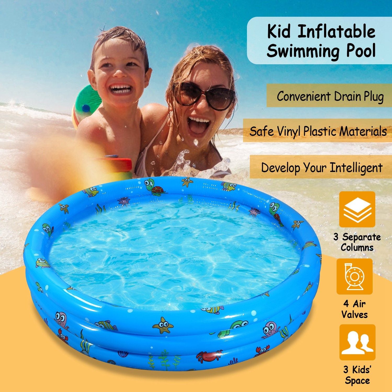 💦 AquaNest™ Mini Pool – Splash & Play Backyard Fun for Kids! 🐬