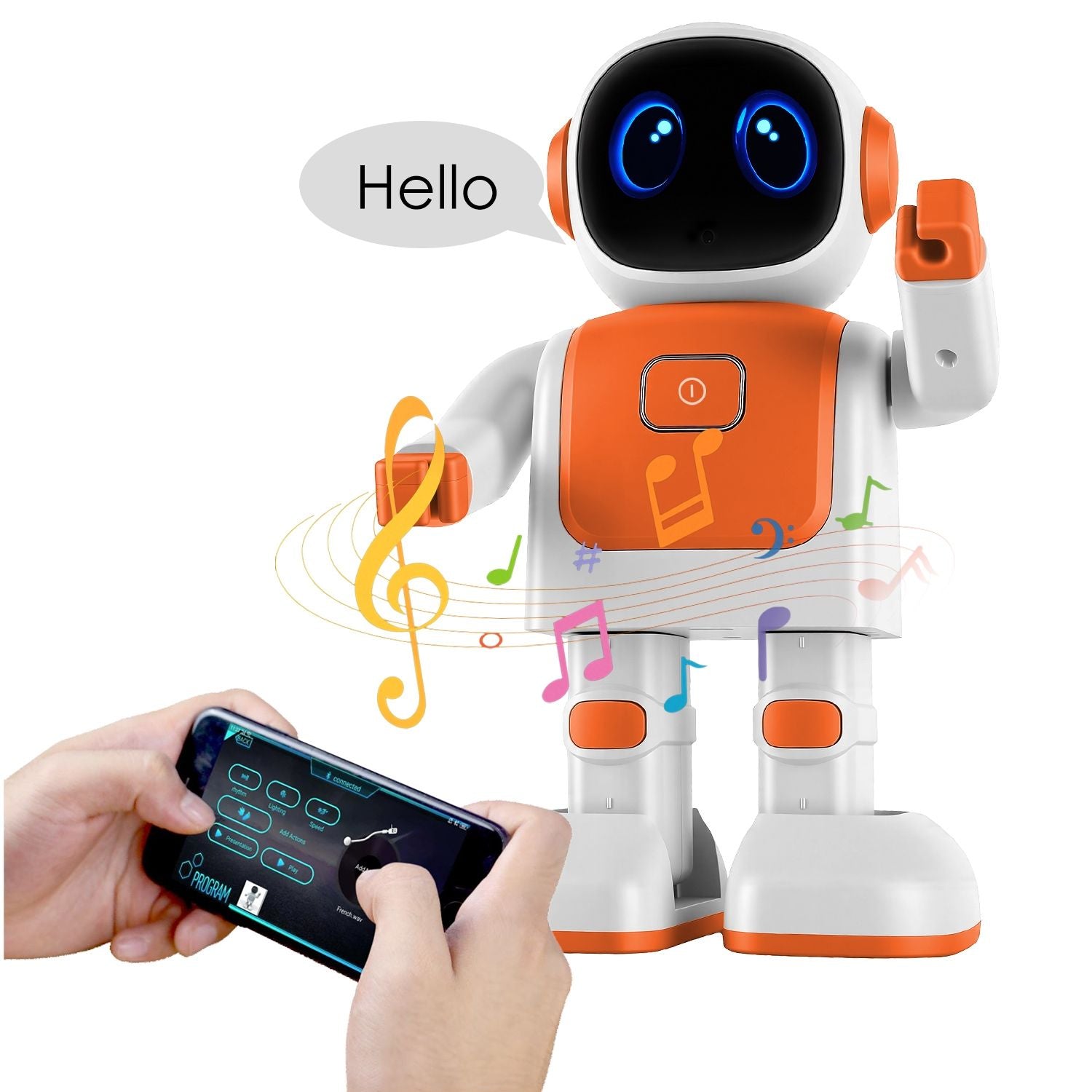 Fun Learning AI Dancing Robot Toy - Wireless Music & Interactive Voice Assistant for Creative Play