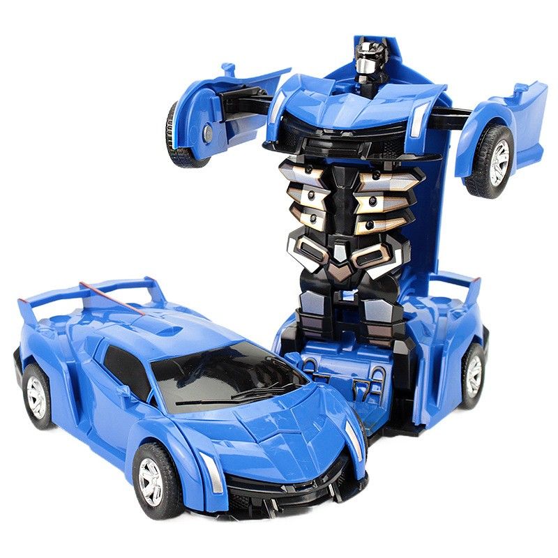 One-Key Transforming Robot Car Toy