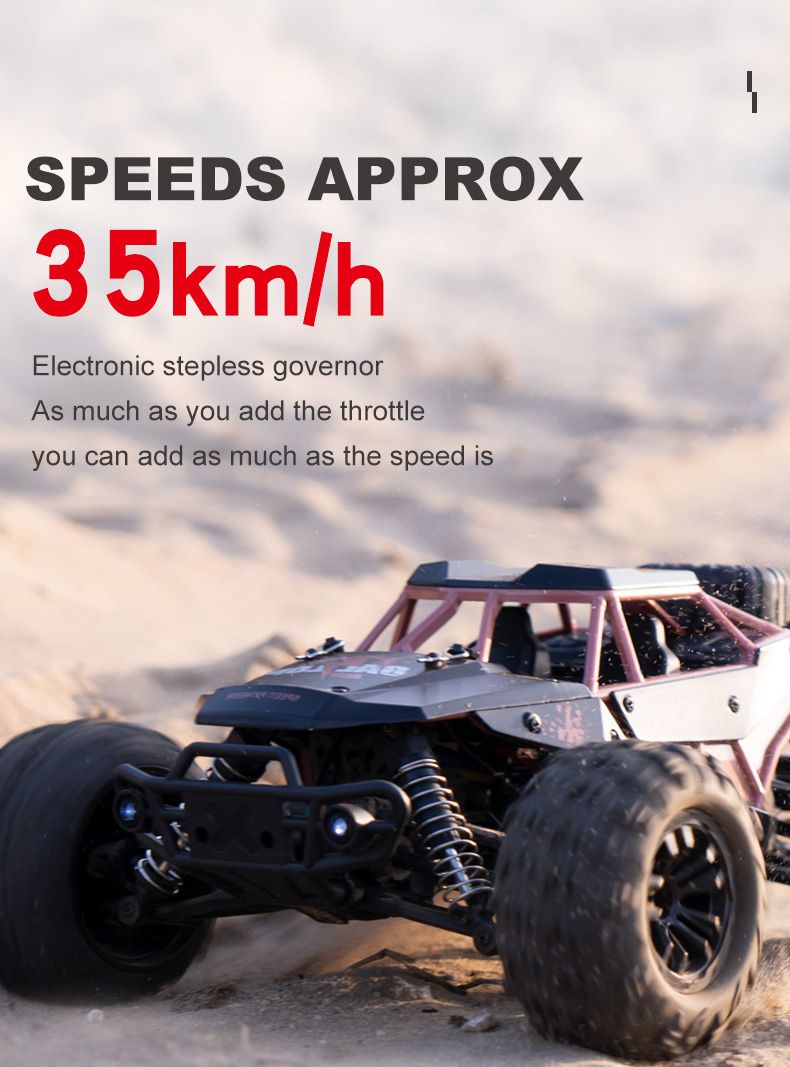 Kids 4WD RC Car Offroad Buggy, 35KM/H High-Speed Drift