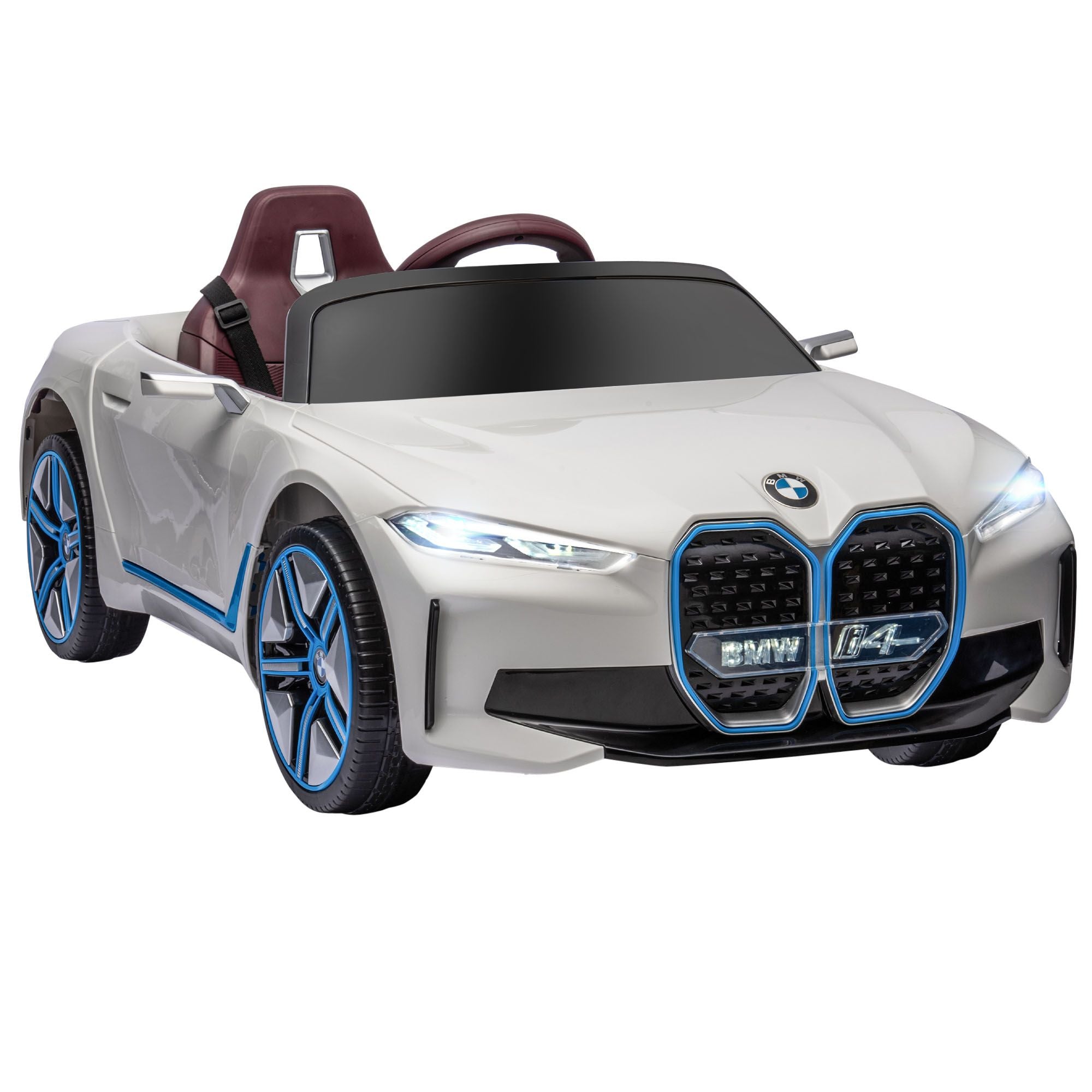 Aosom 12V Kids Electric Ride-On Car – White BMW i4
