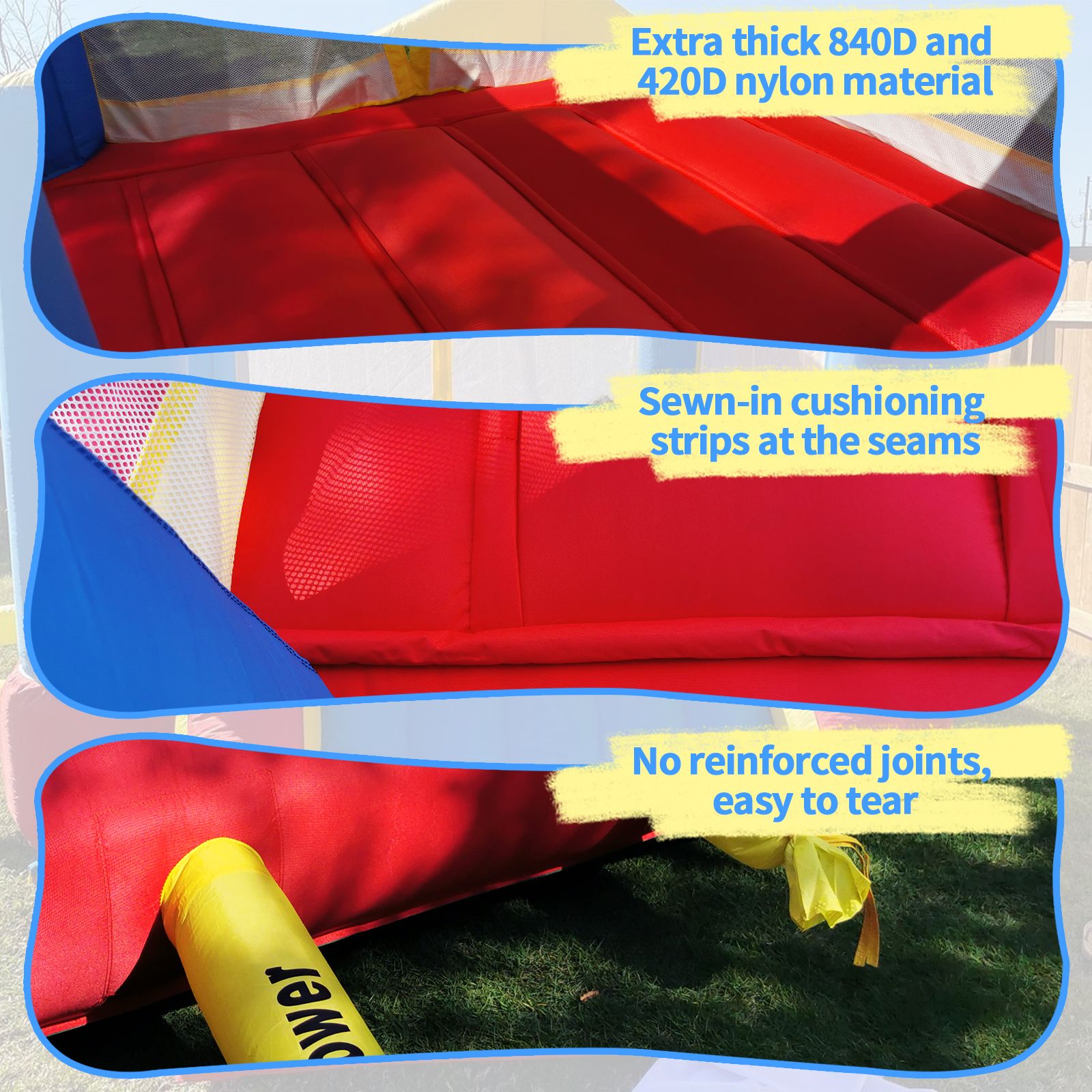 Yard nflatable Bounce House with Slide & Basketball Hoop β Durable Outdoor Bouncy Castle for Kids w/ UL Blower, 12x9x8ft