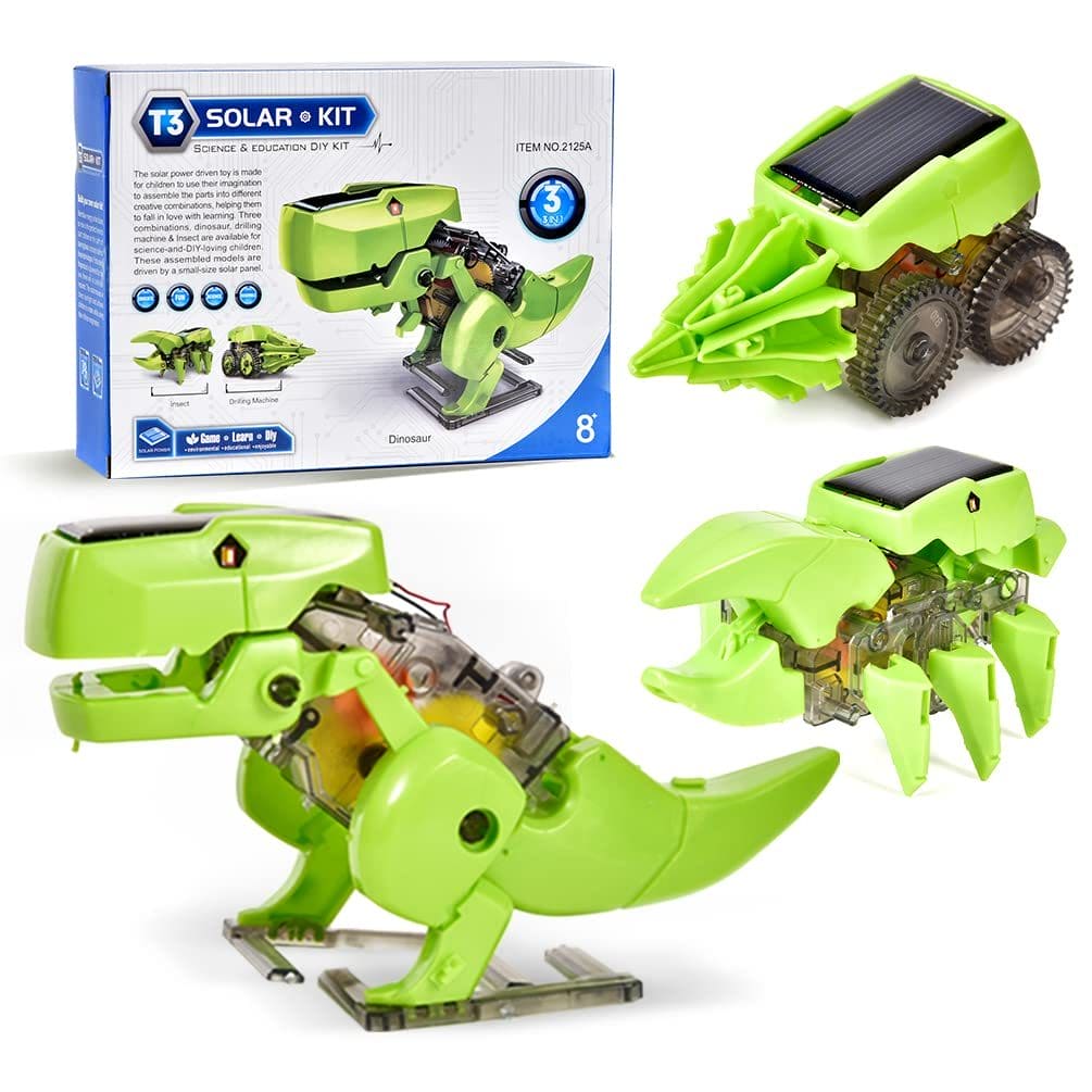 SolarBot 3-in-1 STEM Robot Kit β Engineering Science Toy for Kids Ages 8-12 - The Little Big Store