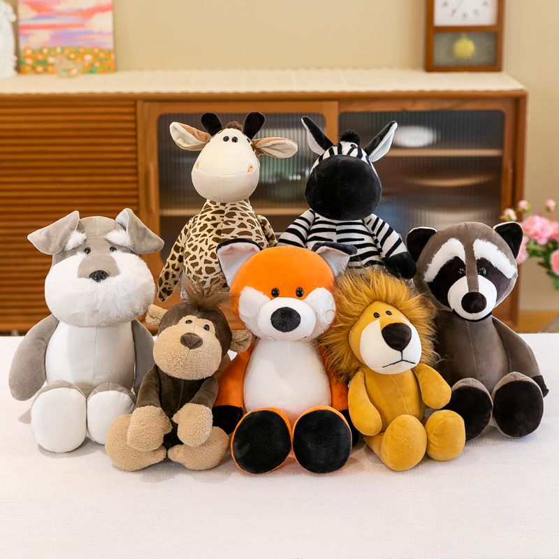 JungleSnugs™ Plush Pals 🐵🦁 – 35cm Soft Animal Friends for Endless Cuddles!